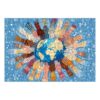 300 PCS World Map Wooden Jigsaw Puzzle with Storage Box, Decorative Puzzle Wall Art, Premium Wooden Puzzle for Relaxation, Leisure