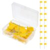 300pcs Yellow Flag Thumb Tacks Push Pins for Map Marking and Photos