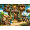 300 Piece Puzzles for Kids,Garden Treehouse Library Jigsaw Puzzles for Kids