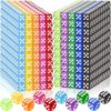 300 Pieces Colored Dice Bulk Set 14 MM 6 Sided Standard Dices for Classroom Teaching Board Game Playing and Rolling, 10 Colors (Pack of 2)