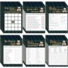 302 Pcs Baby Shower Games, 6 Games,50 Sheets Each, Bear