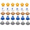 30 Numbered Pencil Toppers 1-30 for Teachers & Classrooms