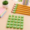 30 Pack Numbered Pencil Toppers 1-30, Classroom Pencil Labels for Teachers (Green)