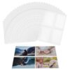 30 Pcs A4 Four Pocket Binder Card Holder Sheets Double Sided