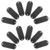30pcs Black Oval Aluminum Alloy Blank Engraving Plates