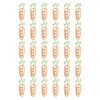 30 Pcs Cartoon Carrot Metal Clips Colorful Page Holders Memo Card Management Document Paper Clips