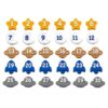 30 Pcs Classroom Pencil Labels Reusable Pencils Number (A)