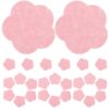 30pcs Compact Face Scrubber Pink Fiber Cotton Exfoliating Sponge