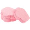 30pcs Compact Facial Sponge for Makeup Removal and Oil Control Pink