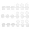 30pcs Empty Paint Pots with Lids Plastic Multicompartment for Craft