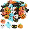 30Pcs Fun Drawing Accessories Pumpkin Ghost Skull Bat Erasers Reusable