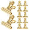 30pcs Golden Metal Push Pin Clips for Bulletin and Cork Boards