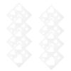 30pcs Heart Shaped Plastic Reusable Painting Stencil for Artists