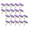 30pcs Purple Rhinestone Thumb Tacks Decorative Push Pins