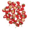 30pcs Red Fruit Thumb Tacks Resin Metal Push Pins for Bulletin Board