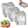 30 pcs Reusable Bags, Quart Size Reusable Food Storage Bags, Small Large Reusable Freezer Pouches for Snack & Food Storage(L)