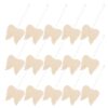 30pcs Unfinished Angel Wing Wood Craft Blanks, Pre Drilled