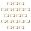 30pcs Vintage Gold Metal Label Holder for Library Shelf and Cabinet