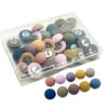 30Pieces Pushpin Round-Head Map Pin Thumb Tacks for Cork