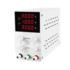30V 5A DC Power Supply Adjustable with 4 Precision Knobs Output((30V10A) White,110V US Plug)