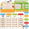 30 Word Ladder Flip Books for Kids, 180 Sight Words Flash Cards Kindergarten, Reading & Spelling Phonics Games Word Family Build Book, Preschool Learning Activities for Homeschool School Classroom