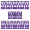 320pcs Labeling Paper Sticker Labels for Food, Purple