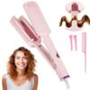 32 mm Hair Waver Curling Iron, Deep Wave Crimper with Ceramic Glaze Coating, 4 Temperature Settings, Even and Fast Heating, Anti Scald Handle, for Travel, Office, Daily Styling