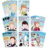 32 Sheets Frozen Make Your Own Stickers, Mix and Match Make a Face Sticker Sheets, DIY Craft Party Supplies, Birthday Party Favors and Gifts for Girls Kids