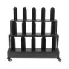 3/2 Tier Commercial Textile Fabric Roll Holder with Wheels