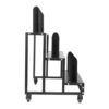 3/2 Tier Vinyl Car Wrap Film Display Rack with Wheels
