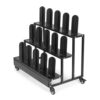 3/2 Tier Vinyl Car Wrap Film Display Rack with Wheels
