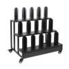 3/2 Tier Vinyl Car Wrap Film Display Rack with Wheels (Three-layer)