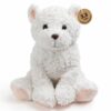 3.3 lbs Weighted Stuffed Animal White Dog, 15" Heated Dog Plush for Kids