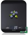 【33 lb & USB Rechargeable】 Digital Kitchen Food Scale Kitchen Scale, Stainless Steel Digital Weight Grams and Oz, Baking and Cooking, 0.1oz/1g Precise, 6 Weight Units (B3)