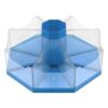 360-Degree Spinning Desk Organizer with 8 Removable Compartments, Blue, for Office and Classroom Supplies