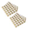 360pcs Golden Round Scratch-Off Stickers Self-Adhesive Labels