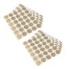 360pcs Gold Round Scratch Off Sticker Labels, 1 Inch