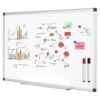 36 × 24 inch wall-Mounted Magnetic whiteboard, Aluminum Frame Home Office Writing Board, erasable Conference Teaching Message Board
