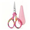3.6 inch Vintage Floral Embroidered Scissors with Sheath