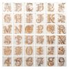 36 PCS 4 Inch Drawing Templates Letter Stencils Numbers Plastic