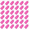 36PCS Cheerleading Pom Poms Metallic Foil Plastic Pom Poms with Baton Handle for Game Sports Squads Dancing Party Football Basketball Club Spirit Sports Stage Performance Celebration (Pink)