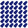 36PCS Cheerleading Pom Poms Metallic Foil Plastic Pom Poms with Baton Handle for Game Sports Squads Dancing Party Football Basketball Club Spirit Sports Stage Performance Celebration (Blue)