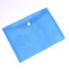 36Pcs Clear Plastic Filing Envelopes with Snap Button Closure, A4 Document Folders, Transparent Poly Envelopes for Storage(Blue)