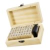 36Pcs Letter Number Rubber Stamper Wooden Stamp with Case for Scrapbooking Journaling Decoration Gift Wrapping Wedding Invitation Postage