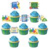 36Pcs Math Cupcake Toppers Double Sided School Party Decorations