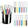 36 Pcs Multicolor Composition Book Flip Name Sticks with Storage Box, Reusable Classroom Name Sticks, Teacher Essentials for Student Grouping, Back to School & Educational Learning Activities