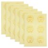 36pcs Reward Stickers Golden Paper Achievement Decals for School