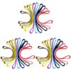 36 Pcs Silicone Rubber Bands Set, Assorted Color Elastic Rubber Wrapping Bands, 3.15 in / 8 cm, Highly Stretchable, Waterproof, Handles Heat, Ideal for Beach Towels, Yoga Mats, Cords, Cables
