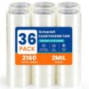 36 Rolls Bulk Clear Heavy Duty Shipping Packing Tape for Packaging Supplies
