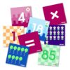 36 Thematic Number Cards 13 x 13 cm - Compatible for Cubetto Robotic & Transparent Pocket Mat